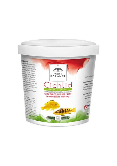 White Balance Cichlid Green Granules 500 G Kovadan Bölme Çiklet Balık Yemi