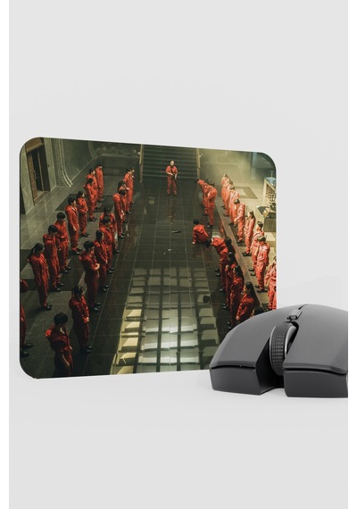 La Casa De Papel Kore V4 22x18 Gaming Kauçuk Kaymaz Taban Mouse Pad Fare Altlığı