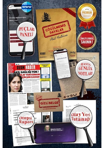Çözülmemiş Davalar Akıl Hastanesi Dedektiflik Oyunu, Cinayet Çözme Ve Katili Bulma Oyunu, Suçluyu Bulma- Dedektif Oyunu