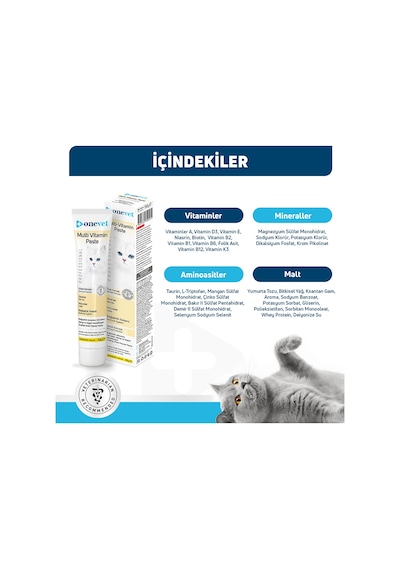 Onevet Kedi Maltı 50 gr Multivitamin Malt Macunu