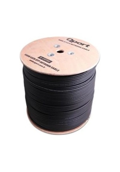 Qport Q-cato2 500mt Outdoor Cat6 23awg 0.58mm Dış Mekan Kablo Kdo