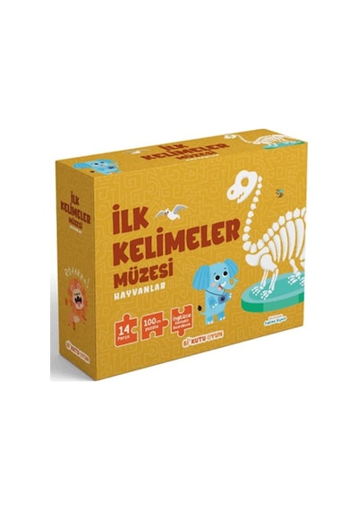 İlk Kelimeler Müzesi - Hayvanlar İngilizce Destekli Kitap Ve Yapboz Seti