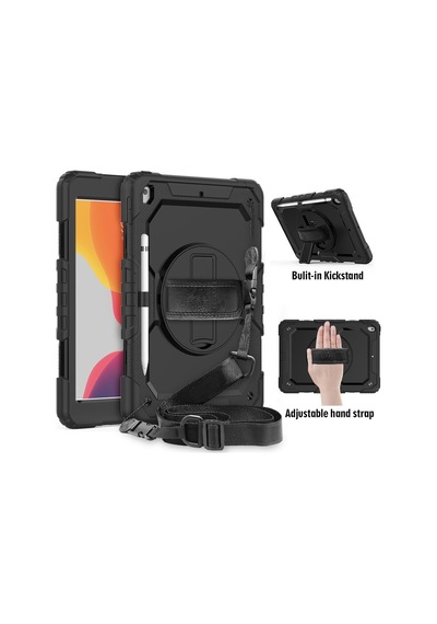 Apple Uyumlu iPad 9. 8. 7. Nesil 10.2" Kılıf Defender Askılı Pars Case Fuji A2197 A2200 A2198