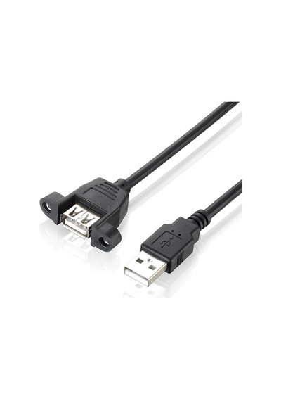 Panel Tipi Vidalı USB 2.0 Uzatma Kablosu-1 Metre