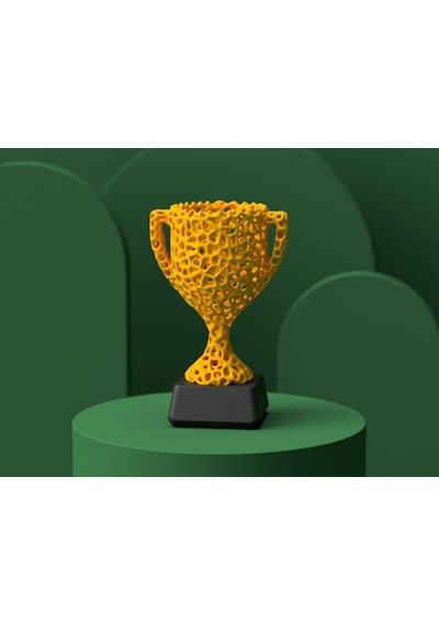 Voronoi Şeklinde Ödül Kupası 15 Cm