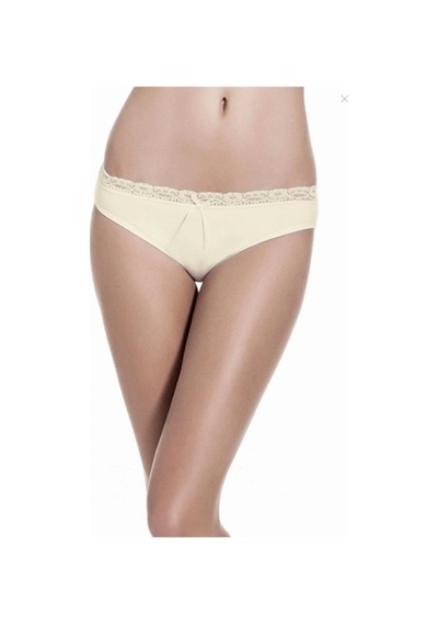 6 Adet Çift Kaplan Bayan Dantelli Bikini Külot 609 Ekru
