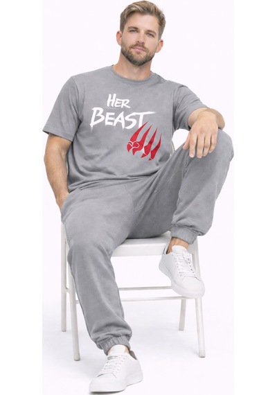 Nevermınd Sevgili Kombini Her Beast His Beauty Oversize Çift Tişört Unisex Partner Couple Kombin Antrasit Antrasit Nevermınd Sevgili Kombini Her Beast His Beauty Oversize Çift Tişört Unisex Partner Couple Kombin Antrasit Antrasit