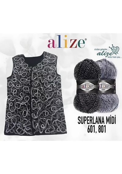 Alıze Süperlana Midi İplik - 5 Adet - Fuşya Renk 178 179516928