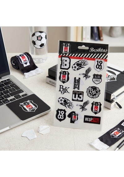Bakgelal Beşiktaş Bjk Lisanslı Kabartmalı Sticker Seti 3d Taraftar Çıkartmaları Siyah Beyaz - 9052115025967 Siyah - Beyaz