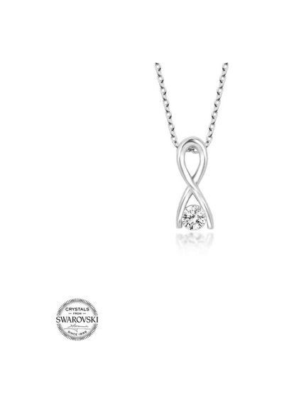 Swarovski Taşlı Gümüş Sonsuzluk Kadın Kolye (519230063)