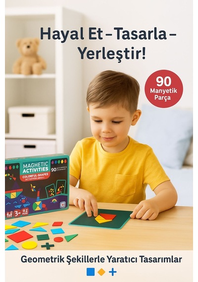 Magnetik Yapboz Dünyası Maynetik 90 Parça + 42 Kart