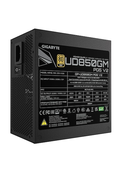 Gıgabyte Gp-ud850gm Pg5 V2 Psu Modüler 850w 80+ 120mm Fan