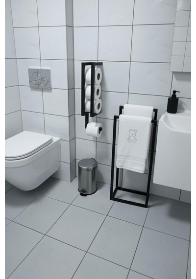 Todekhome Modern Banyo İkili Seti Mat Siyah