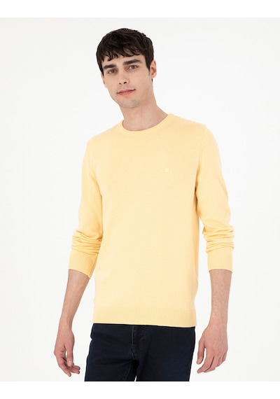Pierre Cardin Erkek Açık Sarı Kazak /triko 50296575-vr004 Açık Sarı