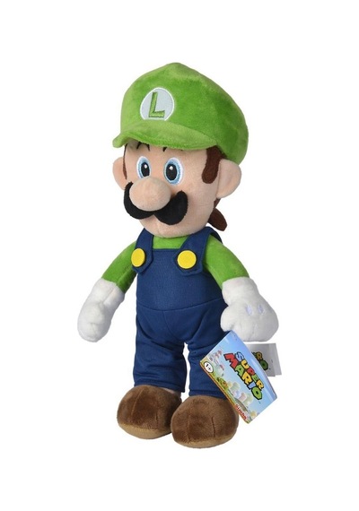 Super Mario Luigi Peluş Figür 30 Cm Yeşil