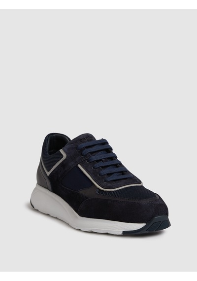 Cacharel Lacivert %100 Deri Sneaker Ayakkabı