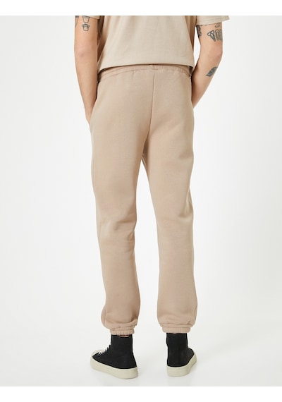 Koton Jogger Eşofman Altı Beli Bağcıklı Cep Detaylı Bej 4sam40058mk 4SAM40058MK050 Ekru