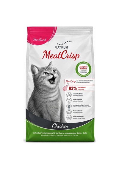 Platinum Meatcrisp Tavuklu Kısırlaştırılmış Kedi Maması 3 Kg