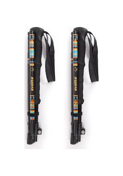 Evolite Compact Micro Quick-lock Trekking Batonu Çok Renkli