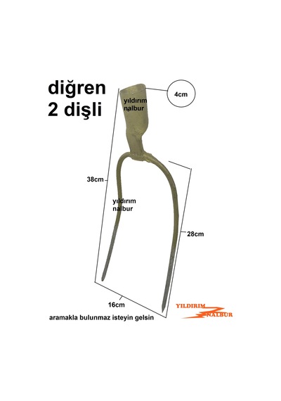 DİĞREN 2 Lİ ÇATAL 1.KALİTE OT BİÇME TAŞIMA BEL YABA SAMAN ATMA OT