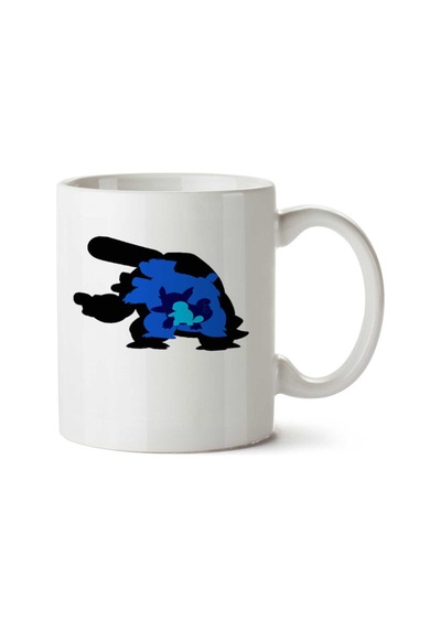 Blastoise Pokemon İki Tarafı Baskılı Kupa Bardak Çok Renkli