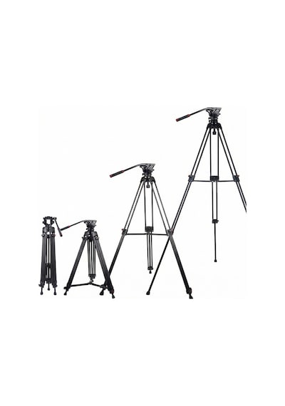 Gdx 985 Profesyonel Video Ve Fotoğraf Tripod 10kg Taşıma Kapasiteli Vh07 Fluid Kafa 176cm Boy