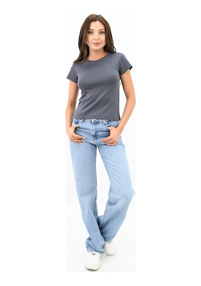 Kadın Kısa Kollu Basic T-shirt 1775-25 001