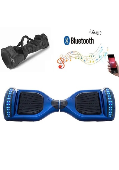 Citymate Hoverboard Elektrikli Kaykay Bluetooth Çanta Led 6.5 Mavi