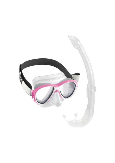 Cressi Samoa Maske - Mexico Şnorkel Set Clear/pınk Çok Renkli