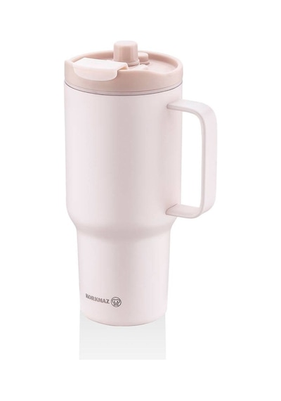 Korkmaz A5577-1 Freedom 1 Litre Pudra Pembe Pipetli Bardak Termos Pembe