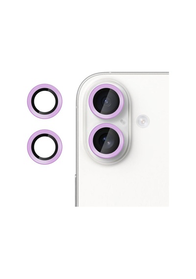Nettech Apple Uyumlu iPhone 17 Safir Lens Kamera Cam Koruyucu - Mor