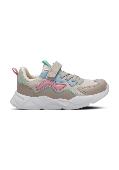 Slazenger PESO I Çocuk Cırt Cırtlı Bej Sneaker