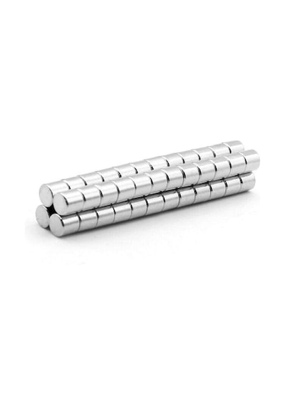 10 Adet Çap 4mm X Kalınlık 4mm Yuvarlak Güçlü Neodyum Mıknatıs
