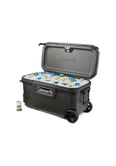 Coleman Convoy Wheeled 100 Qt Tekerlekli Soğutucu Buzluk 94.6 Lt Gri