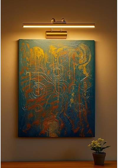 Sarjlı Led Flüt Resim Aplik 6w 3200k Gün Işığı 35cm Duvar Tipi Ayna/tablo Üstü Dekoratif Işık Ip20 Iç Mekan Kullanım Gold
