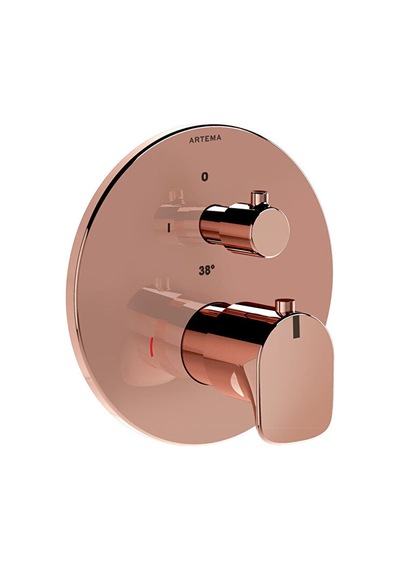 Artema Root Round A4269426 Ankastre Termostatik Banyo Bataryası Bakır