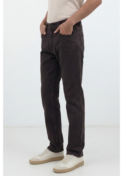 Antioch Tapered Fit Erkek Jean Koyu Kahve