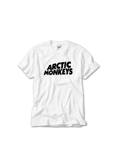 Arctic Monkeys Logo Beyaz Tişört Beyaz