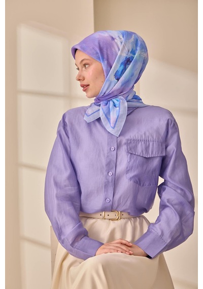 Silk Home Olinda İpek Eşarp 47004-19 Lila, Mavi, Pembe, Mor