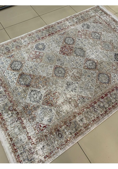 Padişah Halı Evidence 37874 110 Serisi Viskon Akrilik Salon Oturma Yatak Odası Halısı Gri - Kahve