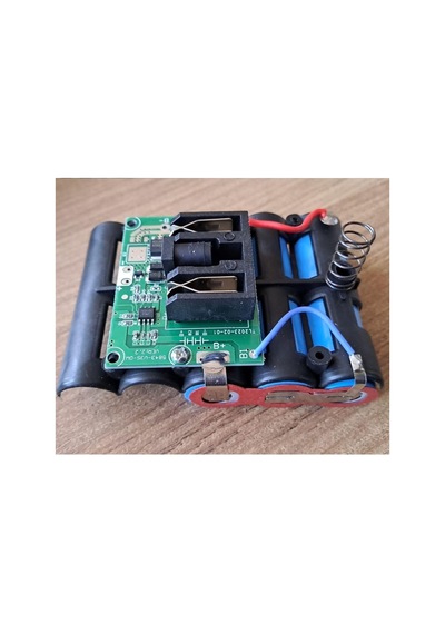 Lexroo Şarjlı Batarya Grubu 3lü 18650 Li-ıon Pil 12v 2000 Mah Pcbli Şarj Bms Devreli Pil Seti Okul