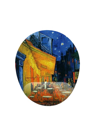 Lexroo Van Gogh Cafe De Terrace Bilek Destekli Mouse Pad Standart