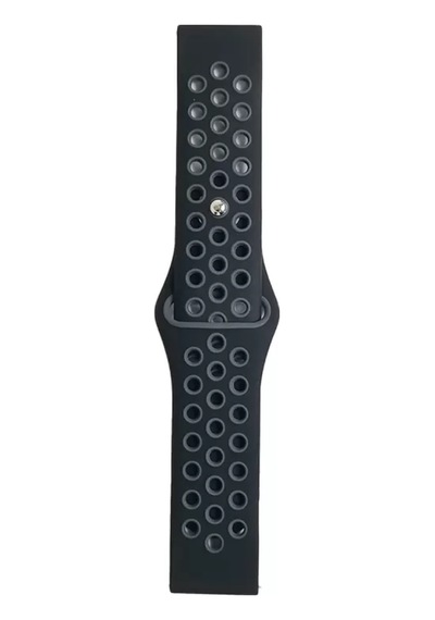 Newface Watch 20mm Spor Delikli Kordon - Siyah-gri Diğer