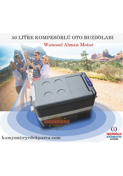 OTO BUZDOLABI KOMPRESÖRLÜ 12&24 V 50 LİTRE DOKUNMATİK alman motor