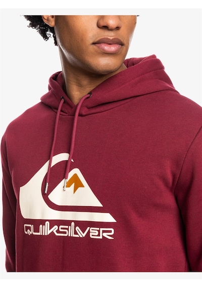 Quiksilver Big Logo Hood Erkek Sweat-4137 Bordo