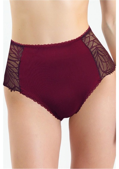 Magic Form Dantelli Yüksek Bel Külot - 586 Bordo - 525655562 Bordo