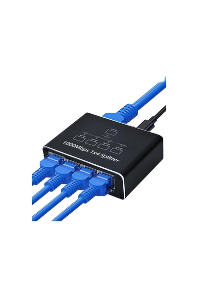 Rj45 Gigabit Ethernet Çoklayıcı 1x4 100m İletim