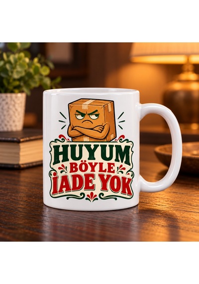 Ny Joy Huy Paketi Tasarımlı Porselen Kupa - Model 769 Nyjoybz