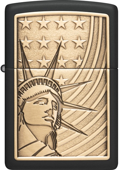 Zippo 218 Liberty And Flag Emblem Çakmak Çok Renkli
