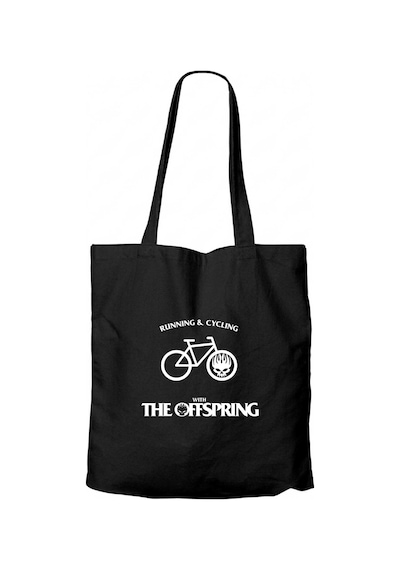 The Offspring Running & Cycling Siyah Fermuarlı Bez Çanta Gabardin